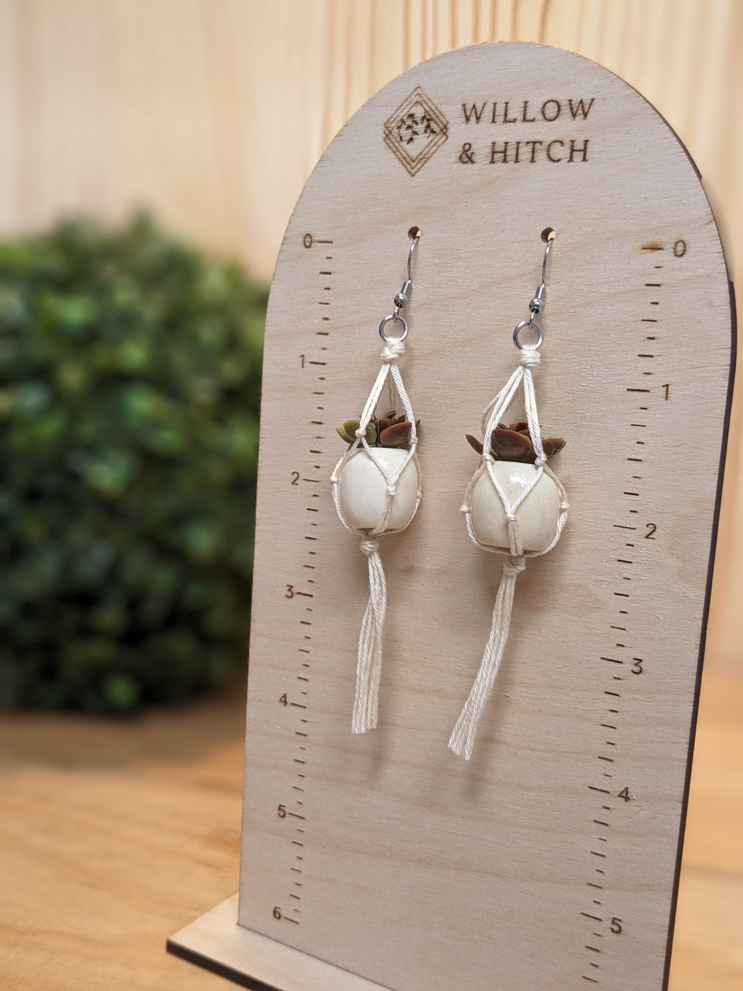 Plant hanger earrings discount